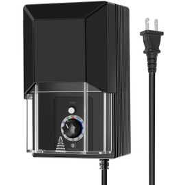 Gardencoin 200W Low Voltage Landscape Transformer - 120V AC to 12V/15V AC Dual Voltage Output with Auto Timer & Dusk-to-Dawn Sensor, Weatherproof Power Supply for Ooutdoor Landscape Lighting