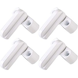 4pcs Sash Blocker Window Jammer - White - Extra Security for Various UPVC/PVC Doors and Windows and Home Security