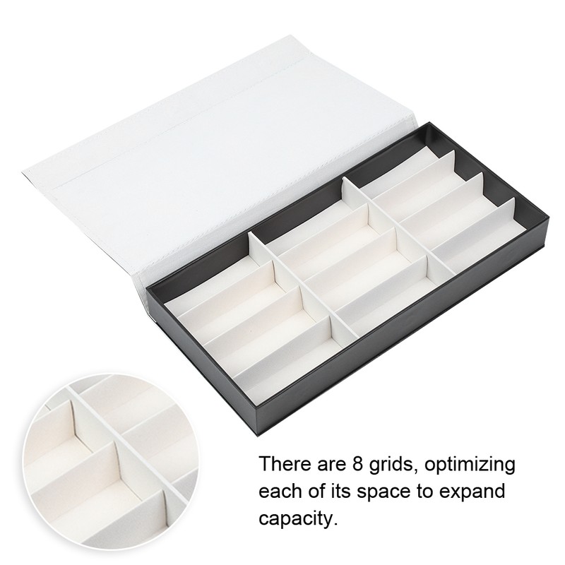 12 Grids Dustproof Jewelry Glasses Organizer Sunglasses Display Container Storage
