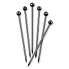 Final Touch Black Chrome Stainless Steel Cocktail Picks (FTA7307-19)