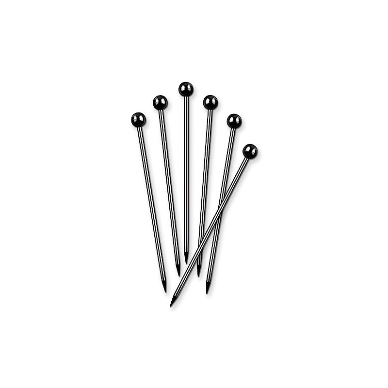 Final Touch Black Chrome Stainless Steel Cocktail Picks (FTA7307-19)