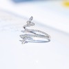 Silver Rings for Women Cute Butterfly Rings Size 6-10 Cocktail