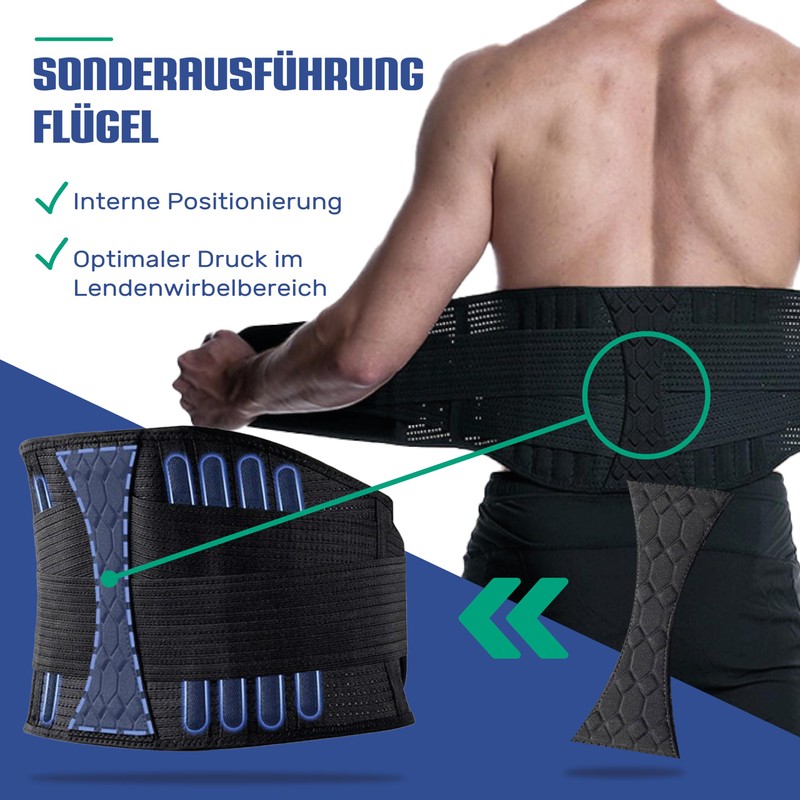 NativoDex Back Support Belt - Back Strap for Stabilising the