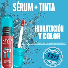 NYX Professional Makeup, Lip Iv Gloss Sérum Hidratante - Tono Hydra Honey (Nude)
