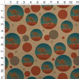GRAPHICS & MORE Kangaroo Hopping in the Australian Outback Premium Kraft Gift Wrap Wrapping Paper Roll