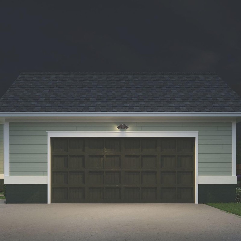 Lithonia Lighting HomeGuard 2-Light LED Outdoor Flood Lights, Dusk to