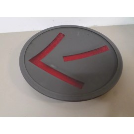KOPP 12" Red Traffic Light Glass Lens with Arrow TL-1205 NOS Made in USA