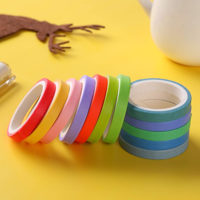 WAPETASHI Washi Masking Tape Set 60 Rolls 5mm (0.2 inch)