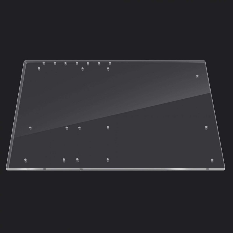 Clear Acrylic Bracket for ATX Computer Motherboard, 4mm Thick High