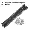 X AUTOHAUX 36pcs Bicycle Carbon Steel Spokes 14G Bike Spoke