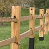 Fence Post Protector for Mailbox, 10 PCS Wood Post Sleeve,