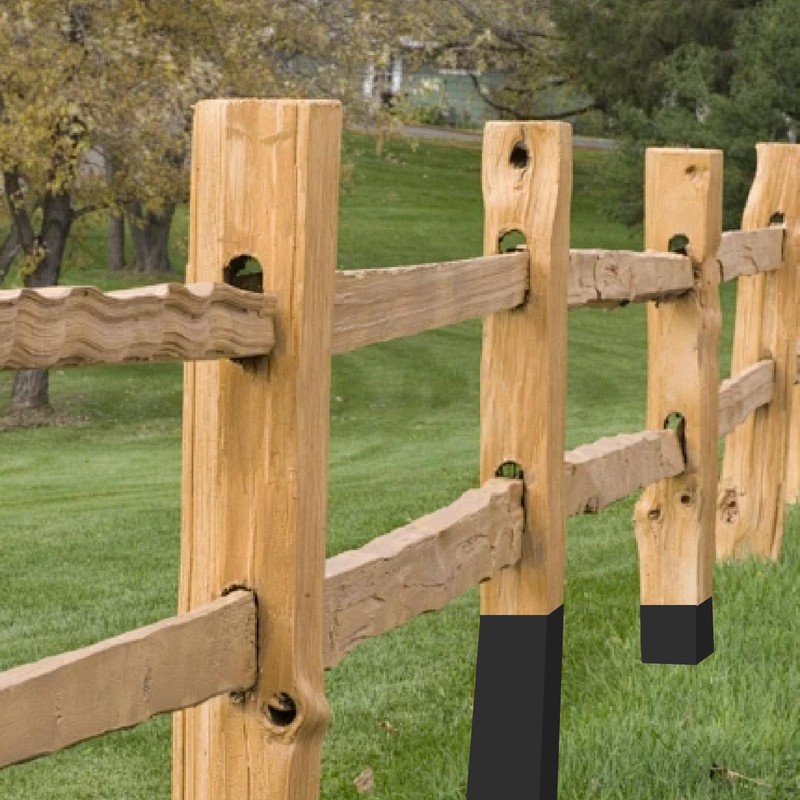 Fence Post Protector for Mailbox, 10 PCS Wood Post Sleeve,