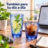 Vasos de plástico Irrompibles, Juego de 8 (4 Altos 16oz