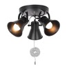 SEEBLEN 3-Light Industrial Track Lighting with Pull Chain On/Off Switch,