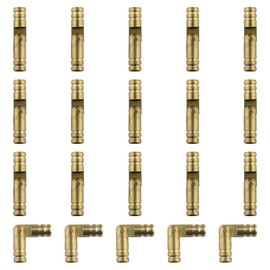 UFURMATE Barrel Hinges, 20Pcs Brass Invisible Hinges Hidden Cylindrical Barrel Hinges Mini Concealed Hinges for DIY Jewelry Box Hand Craft (M4 x 20mm)