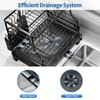 TOOLF Extendable Dish Drying Rack, 2-Tier Dish Rack for Kitchen