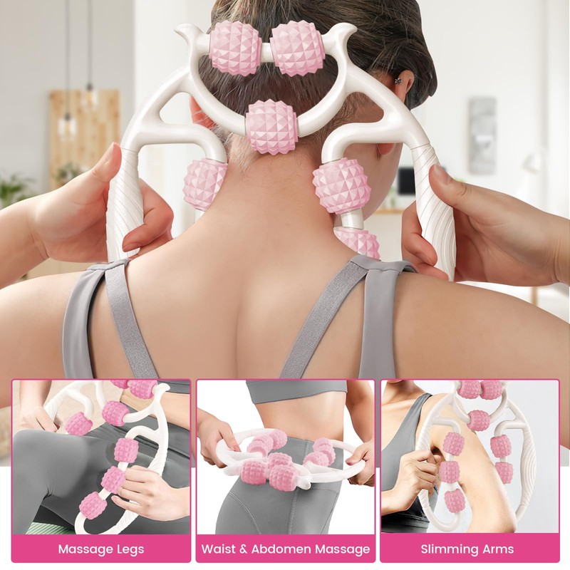 HYran Massage Roller, Massage Roller Legs, Massage Roller with Handle