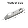 Titanium EDC Pry Bar with Bottle Opener Function, Mini Upgraded
