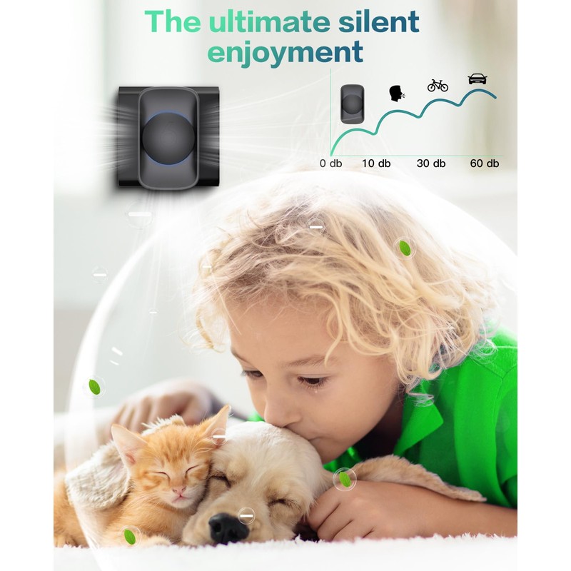 iDiskk Plug-in Air Purifier, Portable Negative Ion Air Purifier, Mini