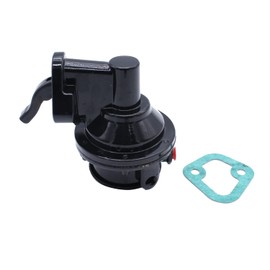 1 PC SHLPDFM Black Mechanical Fuel Pump 6 PSI 1/4” NPT Inlet/Outlet Compatible with Chevy SB 262-400,V8 Engine