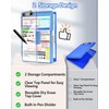 Clearview Clipboard with 2 Storage, Dry Erase 8.5x11 Heavy Duty