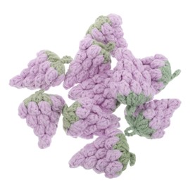 ORFOFE Pcs Handmade Crochet Grape Pendants DIY Amigurumi Kit for Beginners Versatile Fruit Charms for Bag Decor Craft Projects
