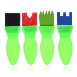 Xrten 12 pieces painting sponge brush, kids DIY craft sponge brush, early education drawing tools