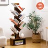 Yoobure Tree Bookshelf - 6 Shelf Retro Floor Standing Bookcase,