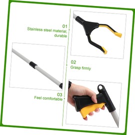 PACKOVE Trash Up Reacher Tool Long Lightweight Grabber Stick with Strong Grip Portable Litter Picker for Easy Clamping of Snacks and Bottles and