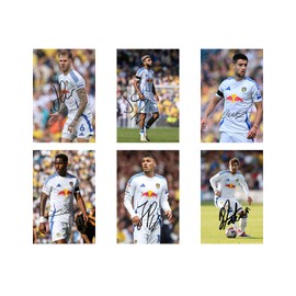 Set of 16 Individual Leeds United 2024/5 Football Players Signed 6X4 Inch Photo Prints With Pre Printed Signatures That Would Make A Great Gift For Any Fan.