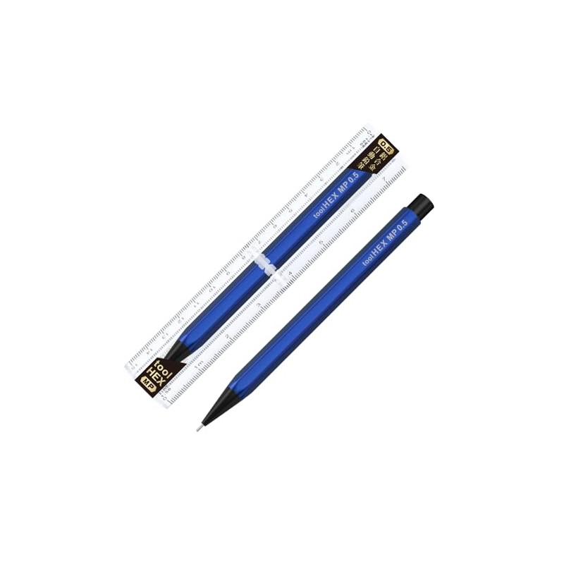 Ida Breueye Mechanical Pencil, 0.5mm, Toolhex, Classic Blue, IWI-8F990PP5-51B