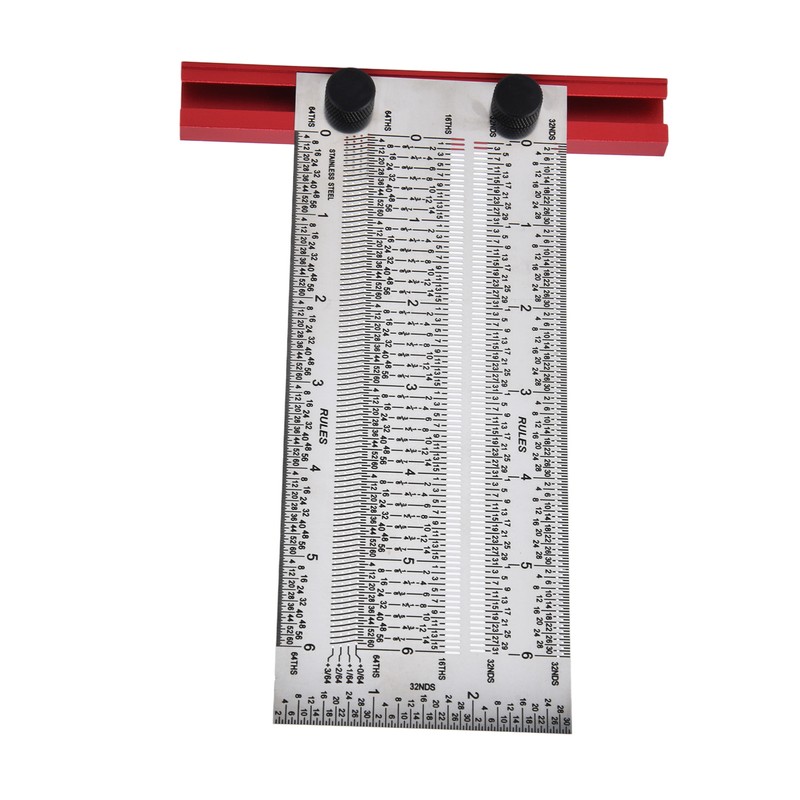 T Rule Stainless Steel Silver Scribing Ruler Woodworking Measuring Tool