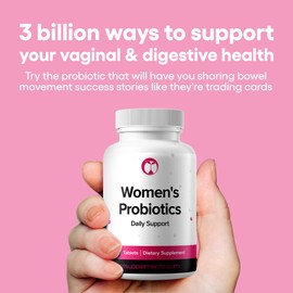Probiotics for Women Supplement Supports Vaginal & Digestive Health 240 Tablets 3 Billion CFU (240, Women's Probiotics)