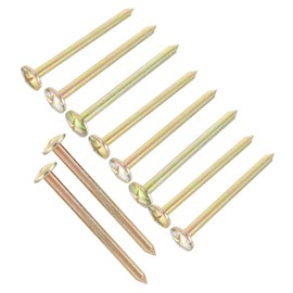 BESPORTBLE 10pcs Stainless Steel Marker Stakes Ground Spike Stakes for Property Line Marking Gardening and Landscaping Galvanized