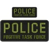 Police Fugitive Task Force Embroidery Patch 4X10 & 2X5 Hook