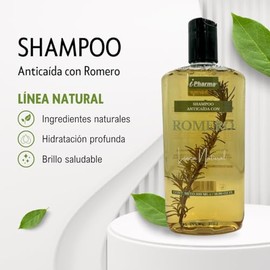 Shampoo Anticaída con Romero, Línea Natural, 500 ml