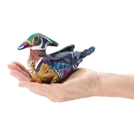 Folkmanis Mini Wood Duck Finger Puppet