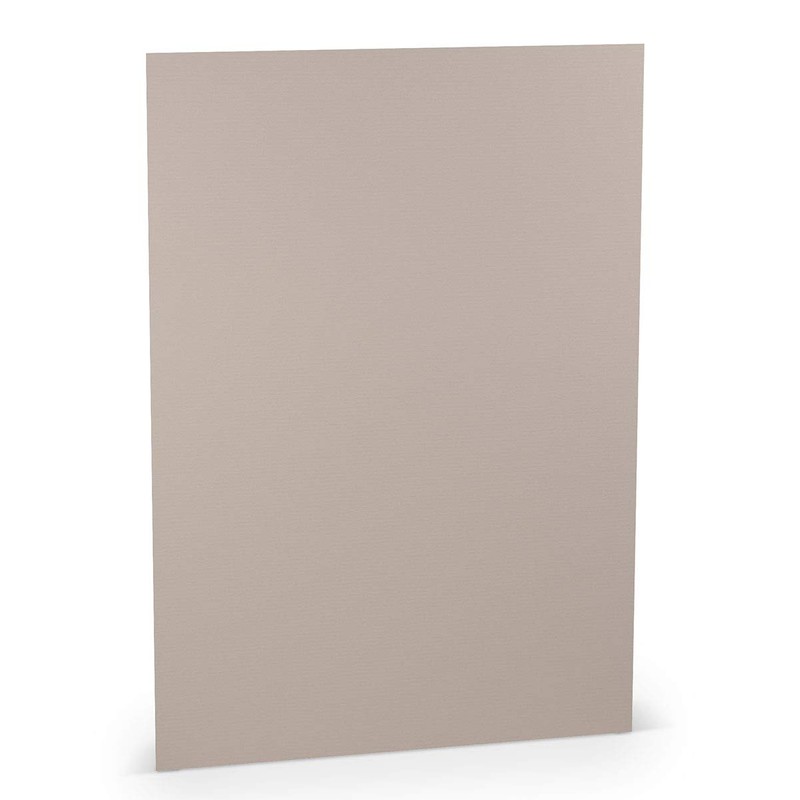 PAPERADO 50 x Letter Paper DIN A4 - Taupe Ribbed