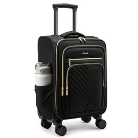 LOVEVOOK Carry On Luggage 22x14x9 Airline Approved,20 Inch Carry On Suitcases with Wheels,Softside Rolling Suitcase with TSA Lock for Women Men,Lightweight Travel luggage