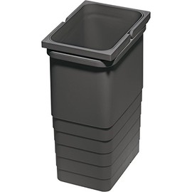 NINKA Eins2vier/eins2fünf Waste Bin 4.2 L W x H x D: 153 x 170 x 230 mm Dark Grey
