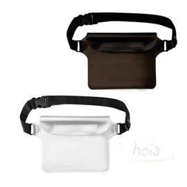 Hoi Waterproof Hip Pack for Water Parks & Swimming Water Park Hip Pack White 3ea