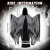 WEFONLLICOS Hooded Cloak Medieval Renaissance Gothic Wizard Cape Grim Reaper