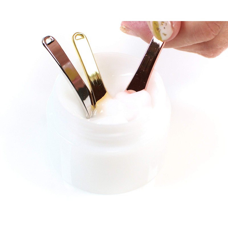 Spatula for Makeup, Mini Size, Pack of 2, Pink Gold