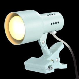 Globe Electric 30294 5.5" Clip-Arm Desk Lamp, Matte Light Blue, In-Line On/Off Switch, Bulb Included, Home Décor, Desk Lamps for Home Office, Home Office Accessories, Room Décor, Accent Lighting Lamps