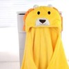 Yellow Lion Infant Flannel Blanket Stuffed Animal Head Baby Blanket