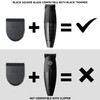 Bevel Bevel Square Trimmer Blade Attachment - Compatible with Bevel