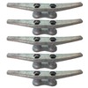 ZUJARA 6 inch Dock Cleats, 5-Pack Galvanized Iron Boat Cleat