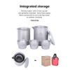 iBasingo 400ml Titanium Tea Maker and 3 Tea Cups Set