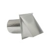 FAMCO Galvanized Steel Hooded Wall Vent with Screen, Used for