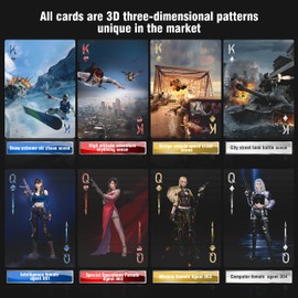 WJPC Warrior Gold Playing Cards with Gift Box, Deck of Cards, Poker Cards for Kids & Adults Party Game, Indoor, Outdoor